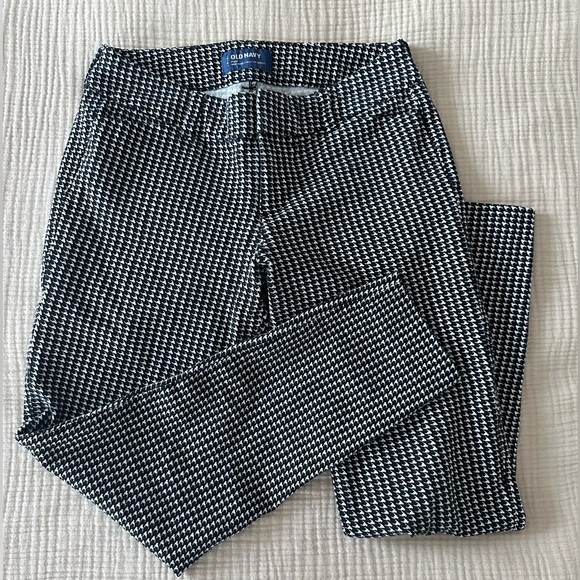 Old Navy Pixie Mid-rise Cropped Pant Houndstooth Work Dress Pant - Picture 4 of 9